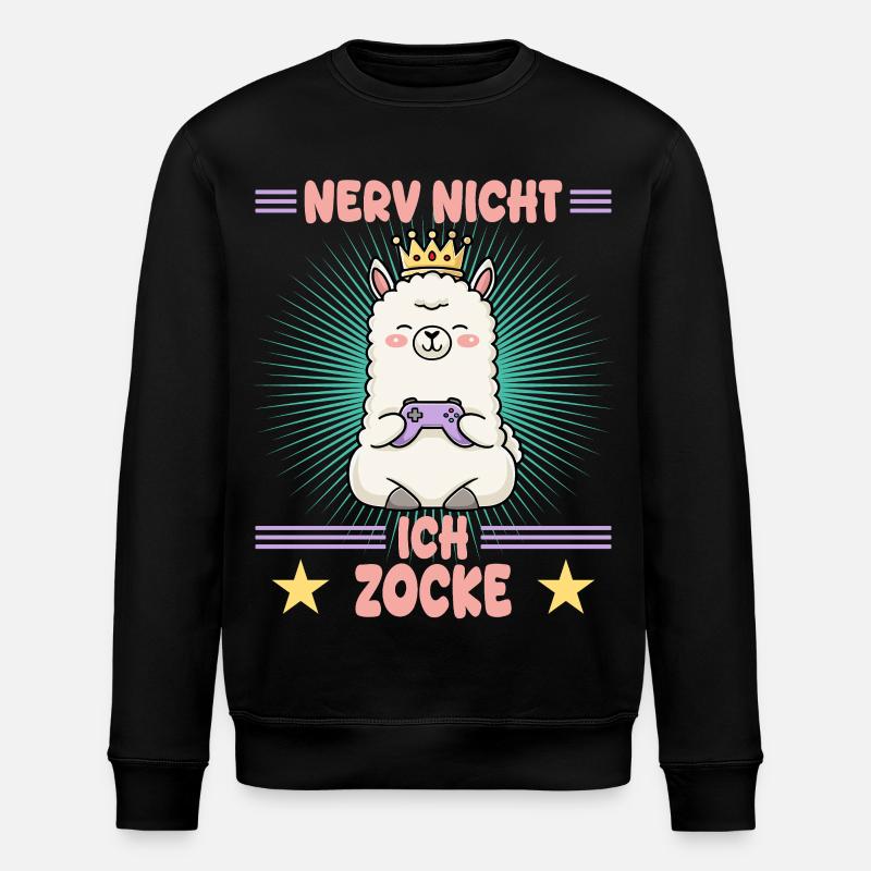 Prinzessin game - Stanley/Stella Unisex Bio-Sweatshirt ROLLER - Schwarz