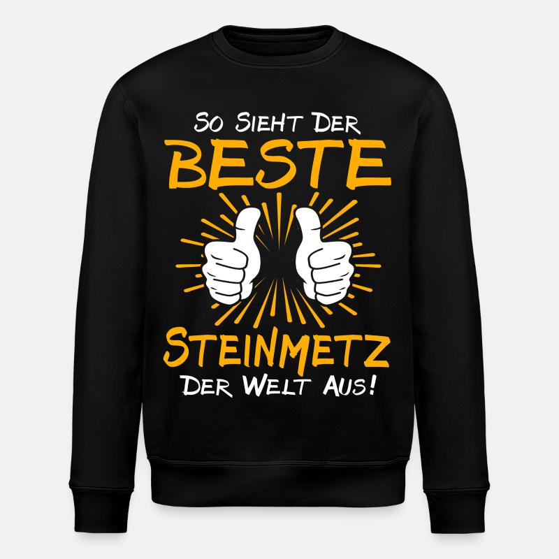 Steinmetz Geschenkidee - Stanley/Stella Unisex Bio-Sweatshirt ROLLER - Schwarz