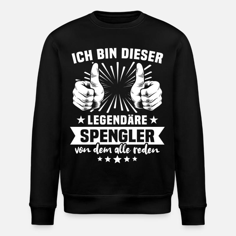 Spengler Legende - Stanley/Stella Unisex Bio-Sweatshirt ROLLER - Schwarz