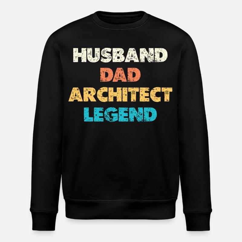 Mari Père Architecte Légende - Sweat bio ROLLER Stanley/Stella Unisexe - noir