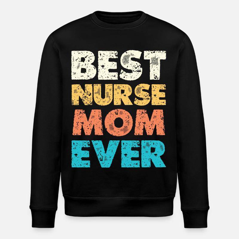 Beste Krankenschwester Mama - Stanley/Stella Unisex Bio-Sweatshirt ROLLER - Schwarz