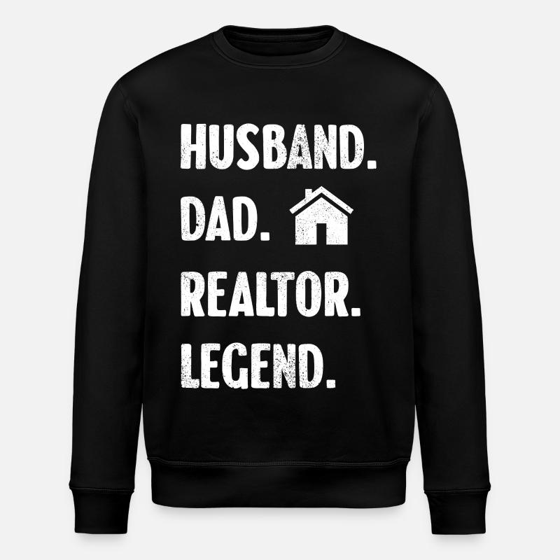 Ehemann Vater Makler Legende - Stanley/Stella Unisex Bio-Sweatshirt ROLLER - Schwarz