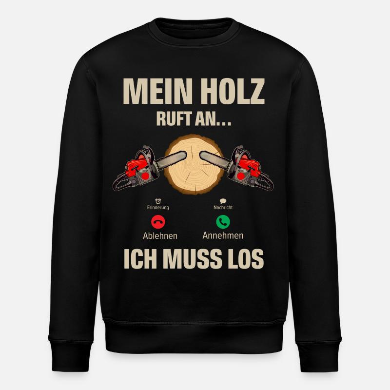 bûcheron - Sweat bio ROLLER Stanley/Stella Unisexe - noir