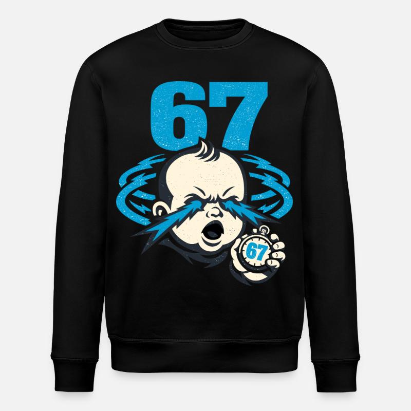 67 six seven - gen z - Stanley/Stella Unisex Bio-Sweatshirt ROLLER - Schwarz