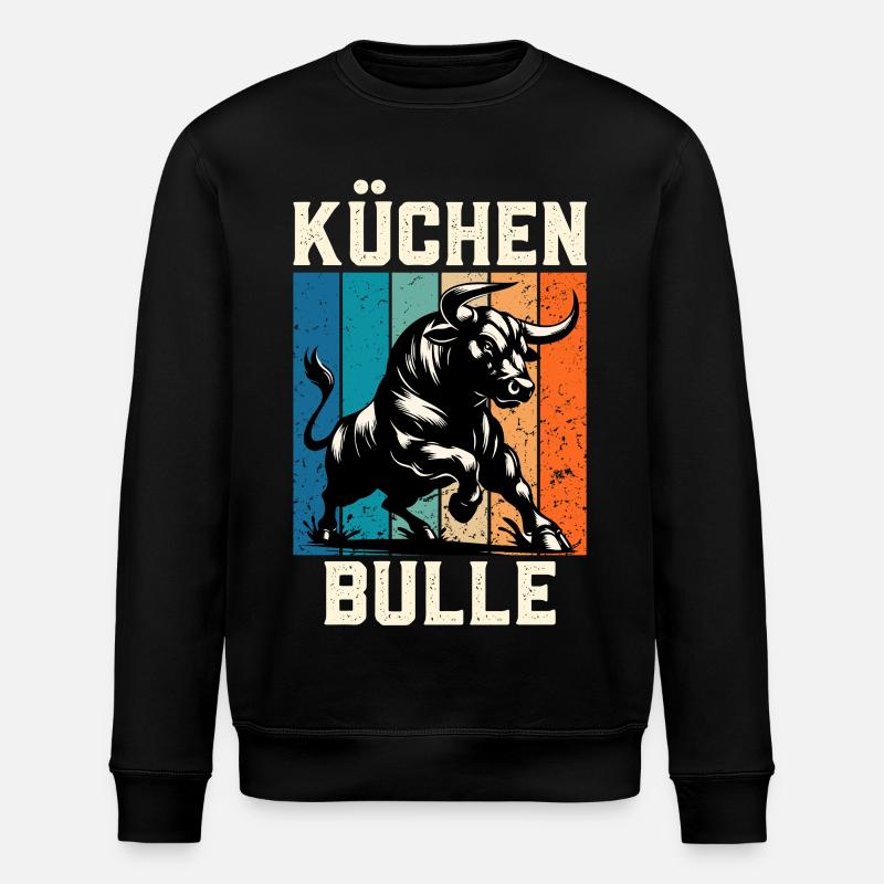 Küchenchef KÜCHENBULLE Köche Lustiges - Stanley/Stella Unisex Bio-Sweatshirt ROLLER - Schwarz