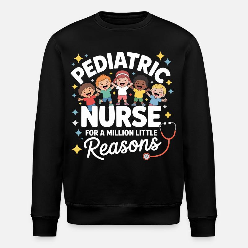 Pädiatrische Pflegehelden - Stanley/Stella Unisex Bio-Sweatshirt ROLLER - Schwarz