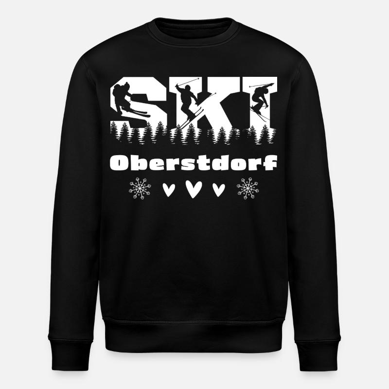 Ski fahren - Skiurlaub - Oberstdorf - Stanley/Stella Unisex Bio-Sweatshirt ROLLER - Schwarz