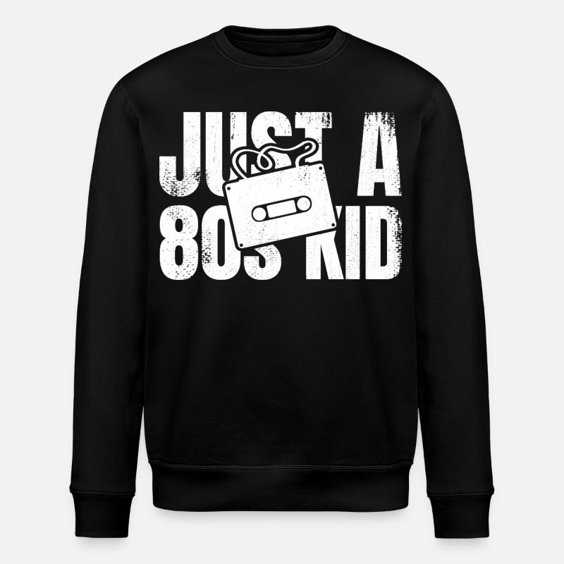 Juste un gamin des années 80 - Sweat bio ROLLER Stanley/Stella Unisexe - noir