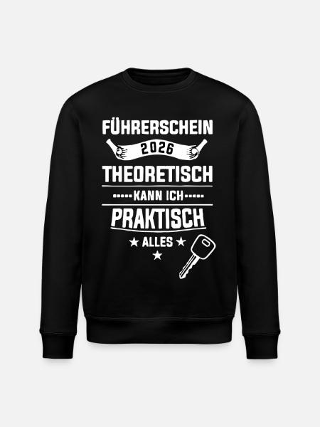 Führerschein 2026 Theorie Praxis - Stanley/Stella Unisex Bio-Sweatshirt ROLLER - Schwarz