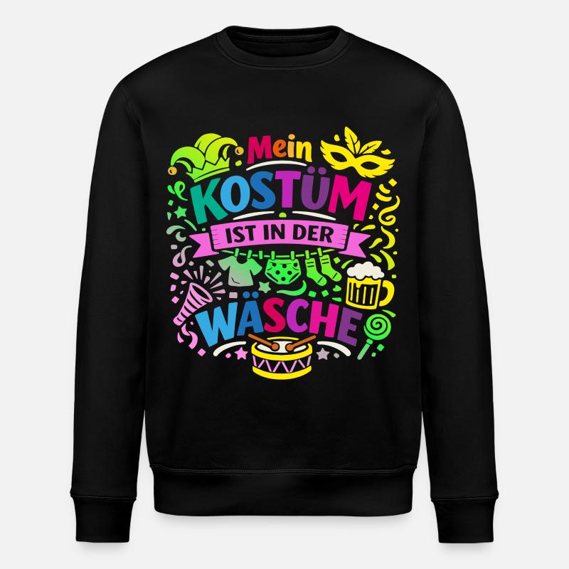 Fastnacht - Karneval - Kostümersatz - Spruch - Stanley/Stella Unisex Bio-Sweatshirt ROLLER - Schwarz
