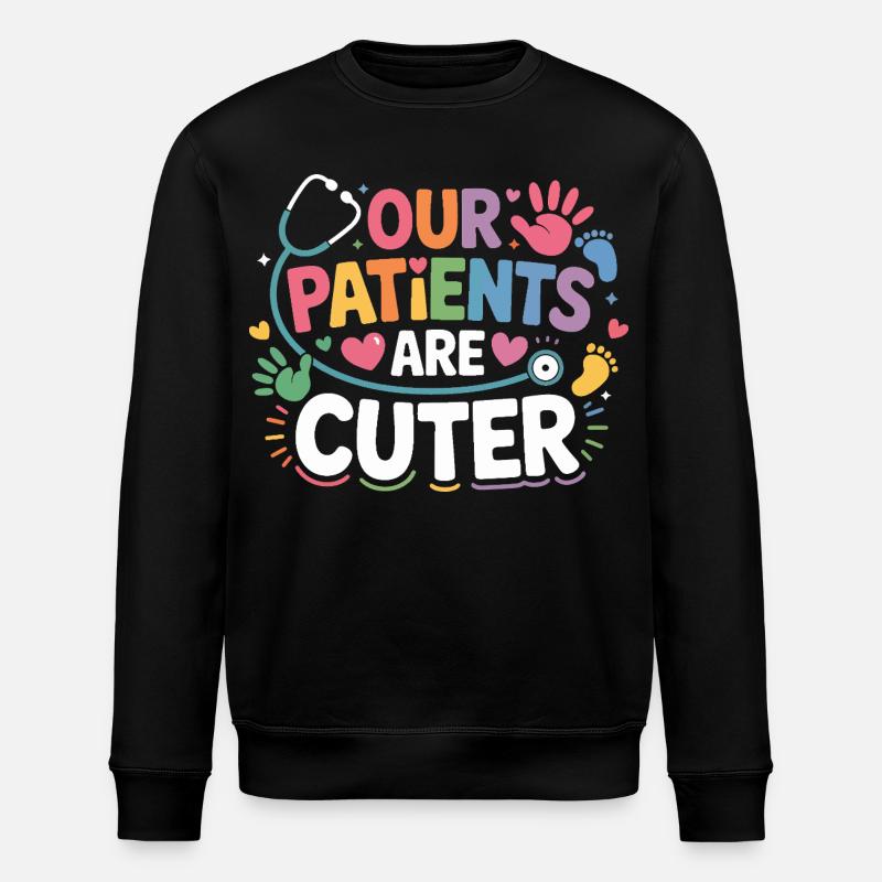Unsere Patienten sind CutER - Stanley/Stella Unisex Bio-Sweatshirt ROLLER - Schwarz
