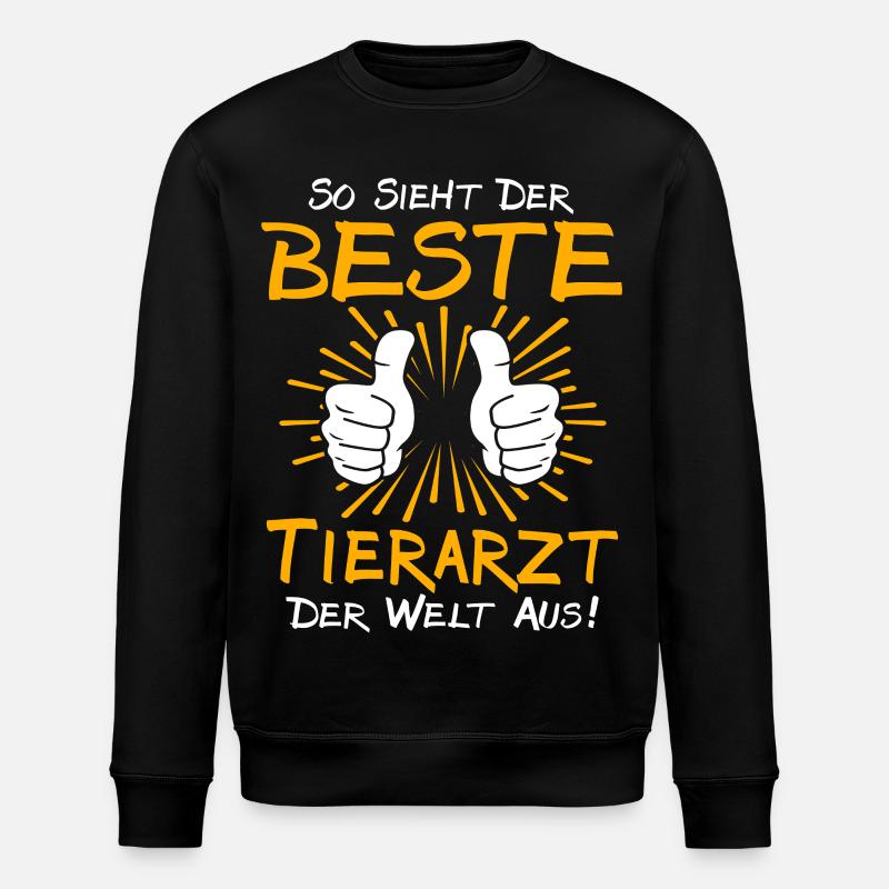 Tierarzt Geschenkidee - Stanley/Stella Unisex Bio-Sweatshirt ROLLER - Schwarz