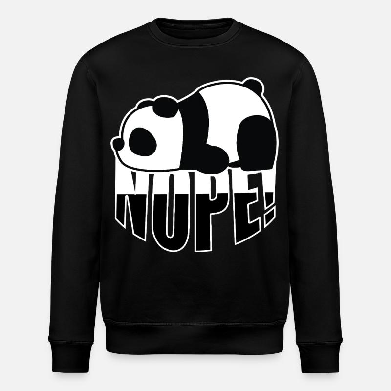 Panda Non - Sweat bio ROLLER Stanley/Stella Unisexe - noir