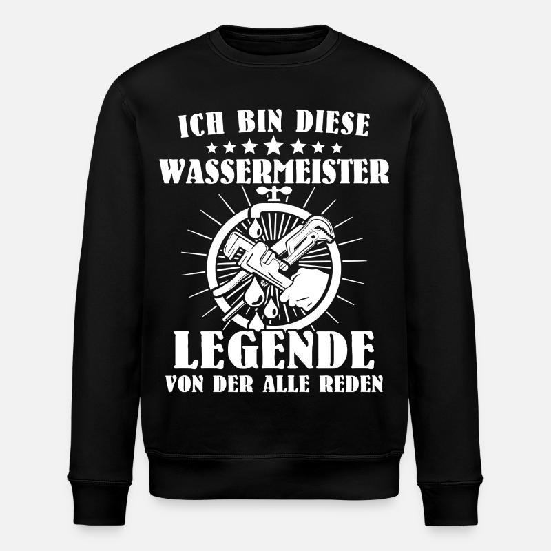 Maître de l’eau - Sweat bio ROLLER Stanley/Stella Unisexe - noir