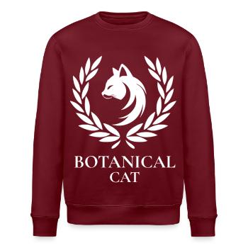 Botanische Katzenlorbeer - Stanley/Stella Unisex Bio-Sweatshirt ROLLER - Burgunderrot - Vorne - Nik (191cm)