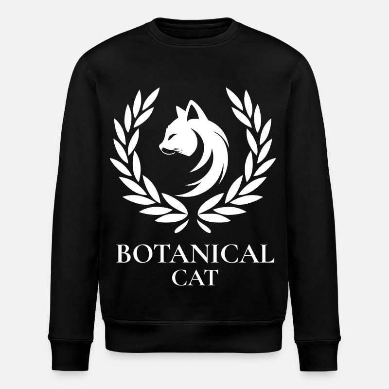 Botanische Katzenlorbeer - Stanley/Stella Unisex Bio-Sweatshirt ROLLER - Schwarz