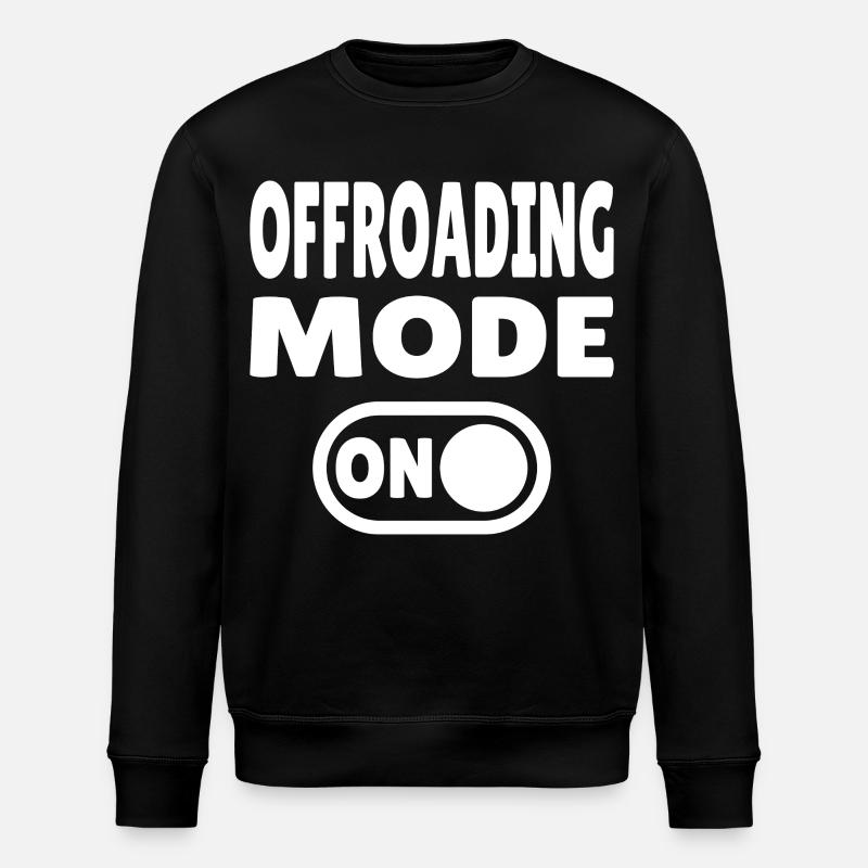 Offroading Mode ON – Off-Road Adventure - Stanley/Stella ROLLER Unisex Organic Sweatshirt - black