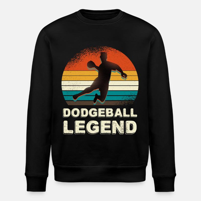 Look rétro de Dodgeball Legend - Sweat bio ROLLER Stanley/Stella Unisexe - noir