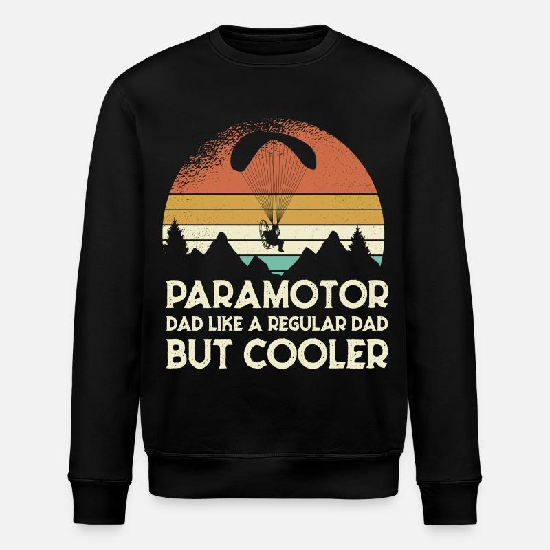 Paramoteur Papa Retro Sunset - Sweat bio ROLLER Stanley/Stella Unisexe - noir