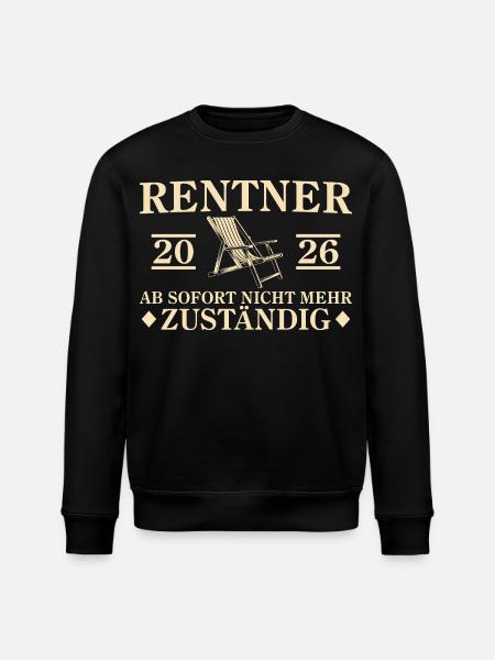 Retraite 2026 Retraite Non responsable - Sweat bio ROLLER Stanley/Stella Unisexe - noir