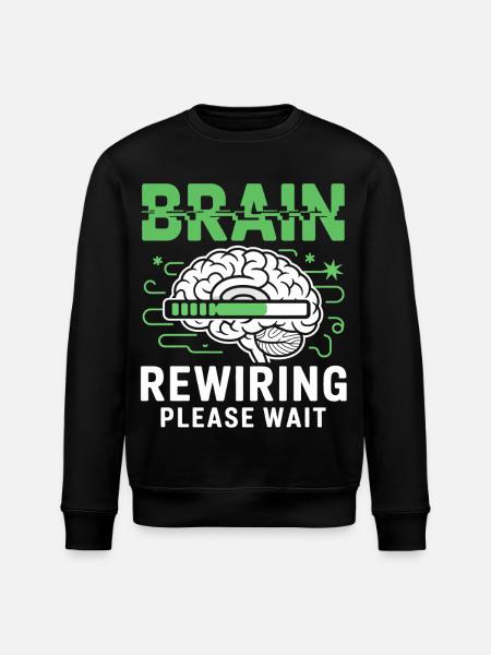 Brain Restart Please Wait - Stanley/Stella ROLLER Unisex Organic Sweatshirt - black