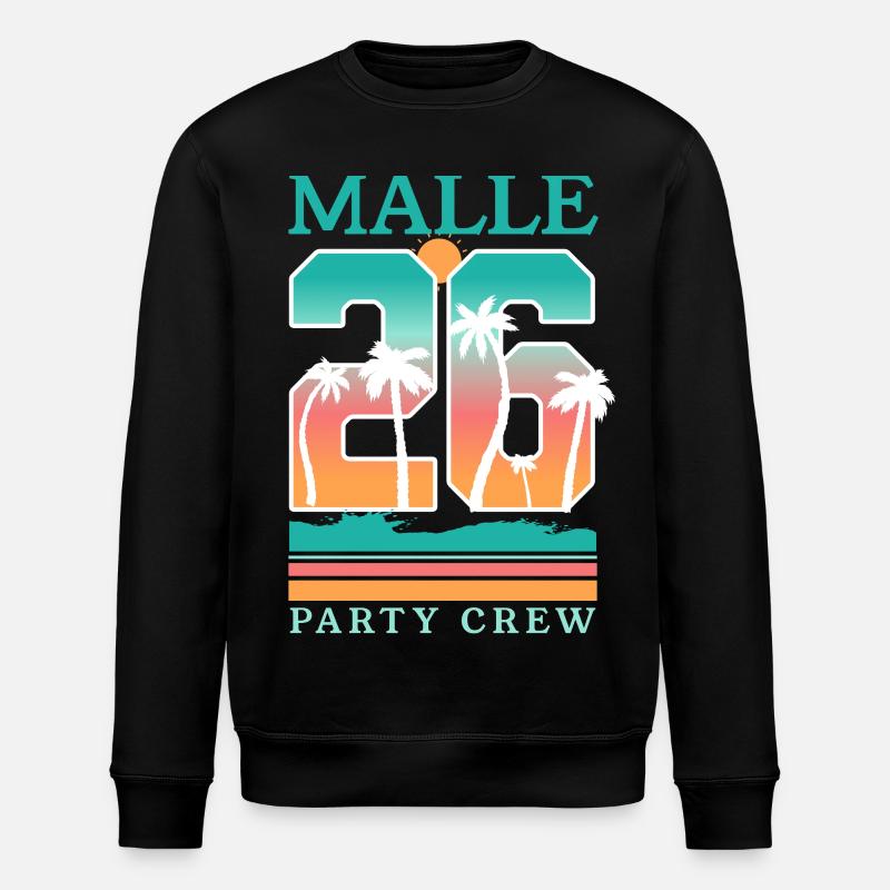 Malle 2026 Majorque - Sweat bio ROLLER Stanley/Stella Unisexe - noir