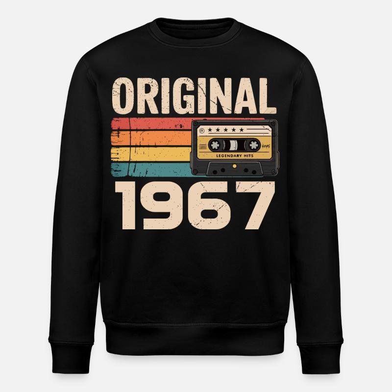 Originales 1967er Retro-Jubiläum 1967 - Stanley/Stella Unisex Bio-Sweatshirt ROLLER - Schwarz
