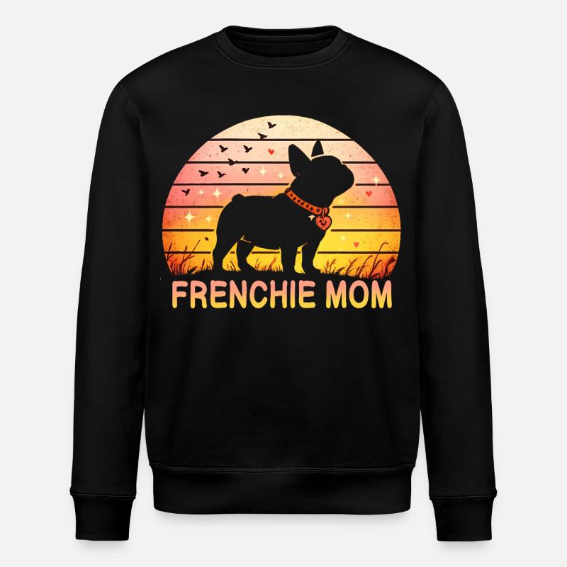 Frenchie Mom - Stanley/Stella Unisex Bio-Sweatshirt ROLLER - Schwarz