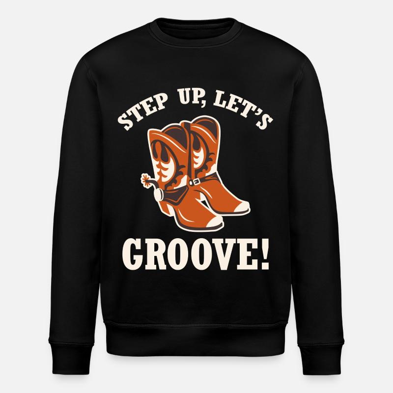 Step Up Boots Groove - Stanley/Stella Unisex Bio-Sweatshirt ROLLER - Schwarz
