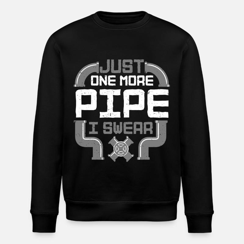 Pipe Layer Pipeline Builder - Stanley/Stella ROLLER Unisex Organic Sweatshirt - black
