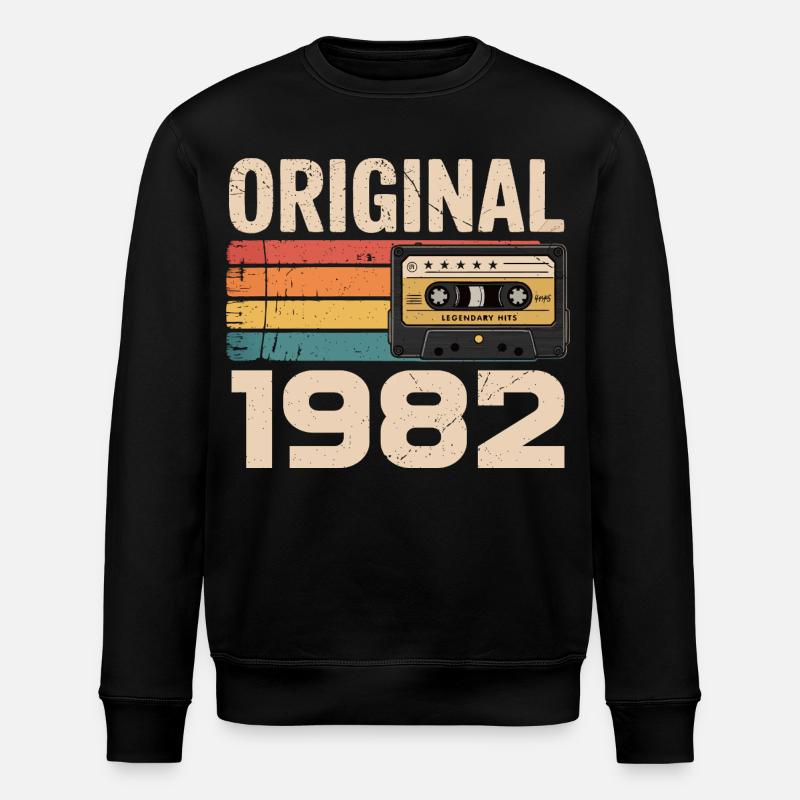 Originales 1982er Retro-Jubiläum 1982 - Stanley/Stella Unisex Bio-Sweatshirt ROLLER - Schwarz