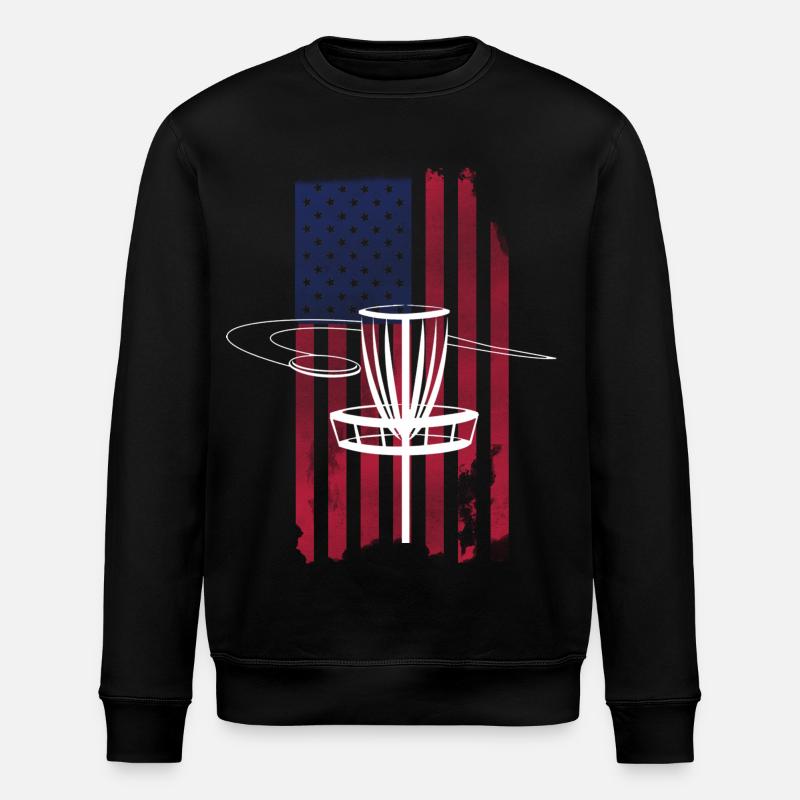 Drapeau Disc Golf USA - Sweat bio ROLLER Stanley/Stella Unisexe - noir