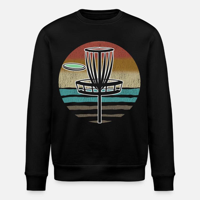 Disc Golf Sunset  - Stanley/Stella ROLLER Unisex Organic Sweatshirt - black