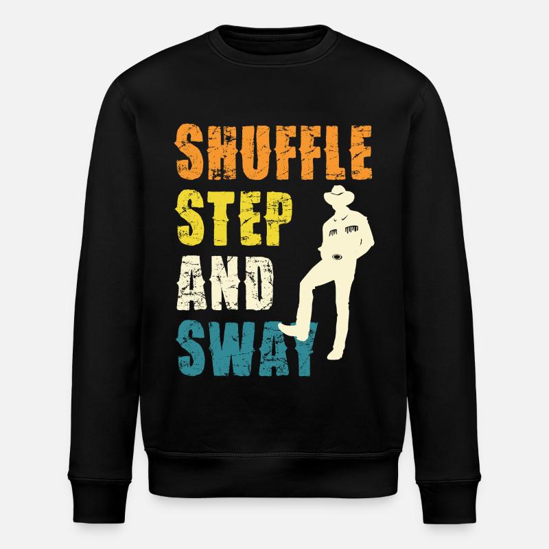 Shuffle Step and Sway - Stanley/Stella ROLLER Unisex Organic Sweatshirt - black
