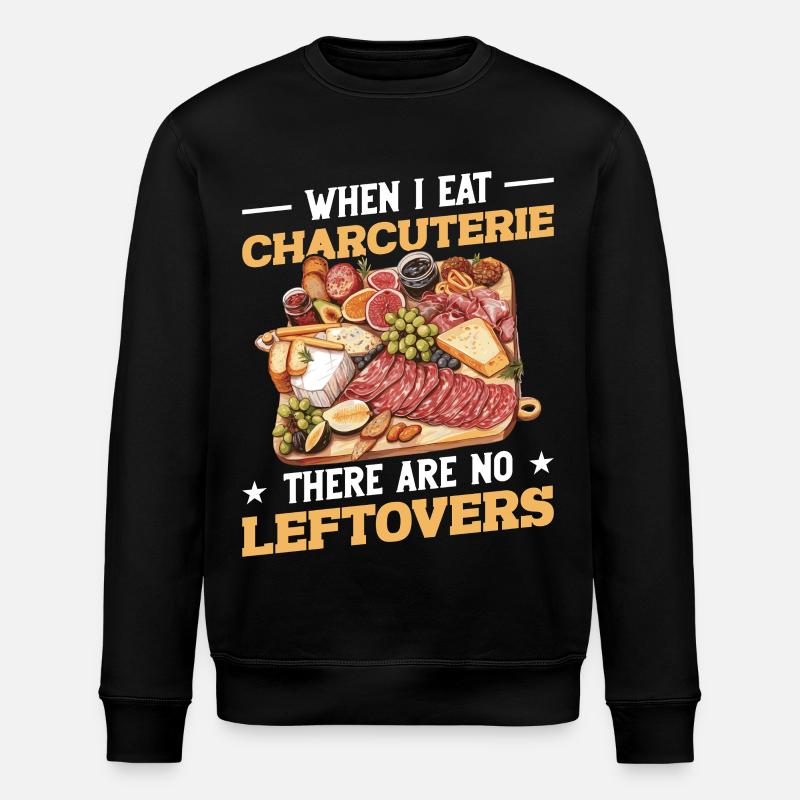 Käseplattenfleisch mit Umschlag-Lebensmitteln - Stanley/Stella Unisex Bio-Sweatshirt ROLLER - Schwarz