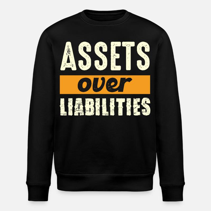 Assets over liabilities - Stanley/Stella ROLLER Unisex Organic Sweatshirt - black