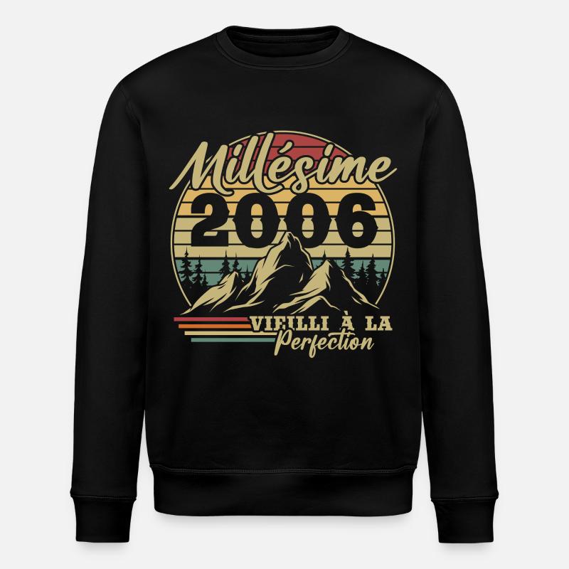 Millésime 2006 - Sweat bio ROLLER Stanley/Stella Unisexe - noir