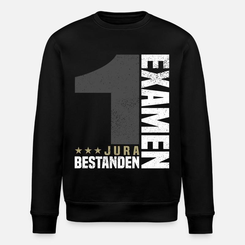 Glückwunsch 1. Examen Jura - Stanley/Stella Unisex Bio-Sweatshirt ROLLER - Schwarz