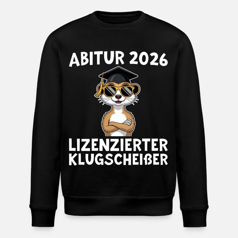 Final exam 2026 Abitur passed - Stanley/Stella ROLLER Unisex Organic Sweatshirt - black