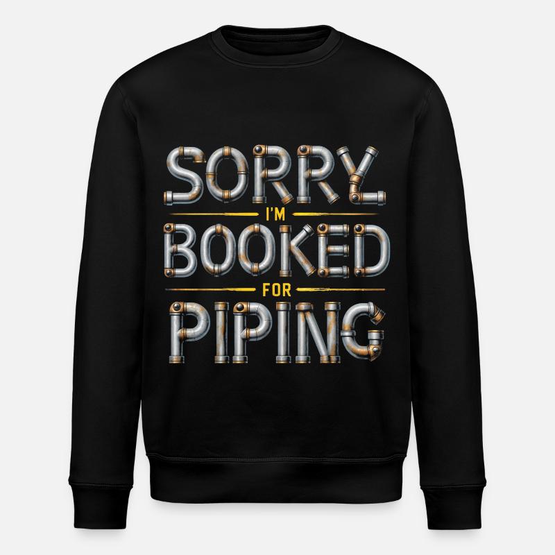 Pipe Layer Pipeline Builder - Stanley/Stella ROLLER Unisex Organic Sweatshirt - black