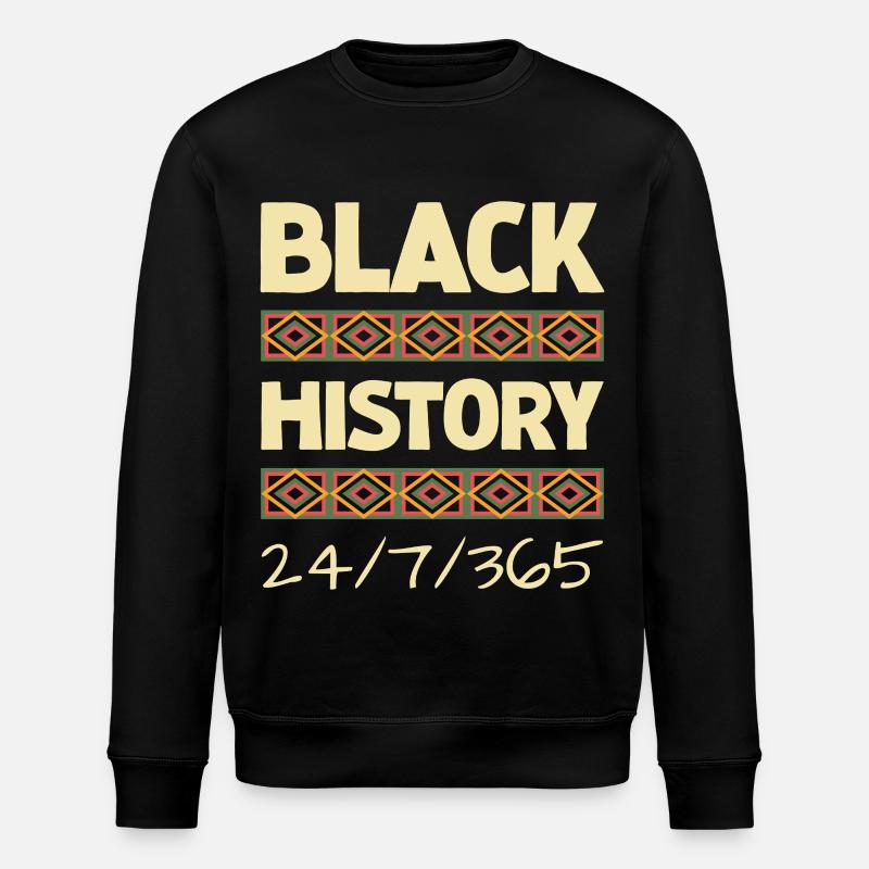 Black History 24/7/365 - Stanley/Stella Unisex Bio-Sweatshirt ROLLER - Schwarz