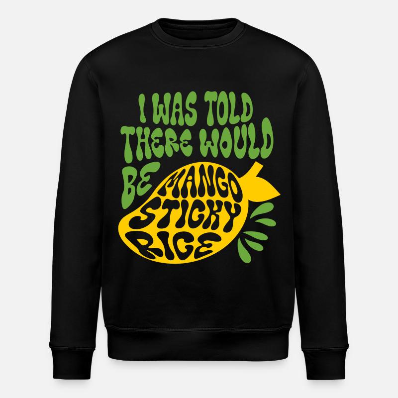 Mango Sticky Rice - Stanley/Stella ROLLER Unisex Organic Sweatshirt - black