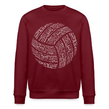 Volleyball - Stanley/Stella Unisex Bio-Sweatshirt ROLLER - Burgunderrot - Vorne - Nik (191cm)