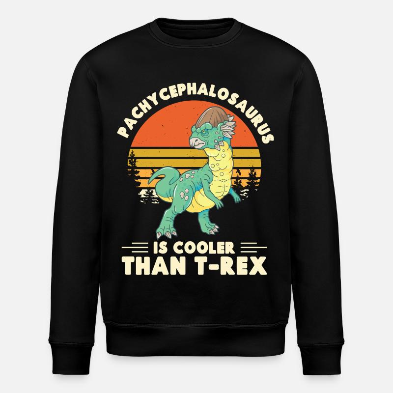 Costume de Pachycephalosaurus Paléontologue Dinosaure - Sweat bio ROLLER Stanley/Stella Unisexe - noir
