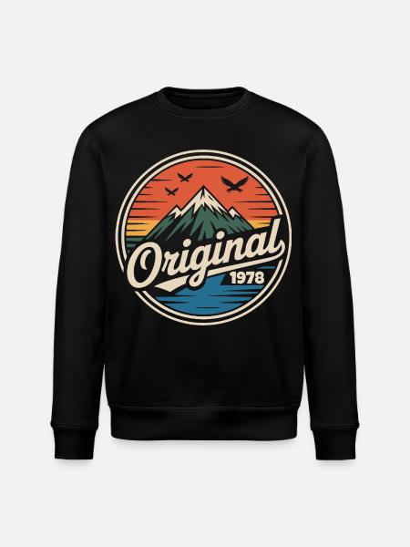 Originales Retro-Jubiläum von 1978 - Stanley/Stella Unisex Bio-Sweatshirt ROLLER - Schwarz