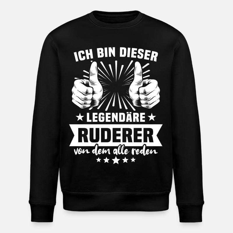 Ruderer Legende - Stanley/Stella Unisex Bio-Sweatshirt ROLLER - Schwarz