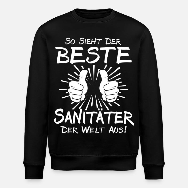 Bester Sanitäter - Stanley/Stella Unisex Bio-Sweatshirt ROLLER - Schwarz