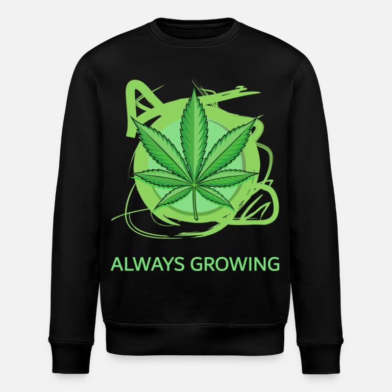 Always Growing - Stanley/Stella Unisex Bio-Sweatshirt ROLLER - Schwarz