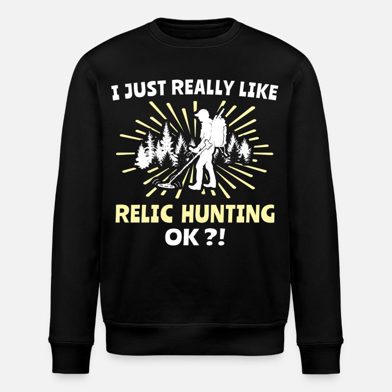 Reliktesucher Sondeln - Stanley/Stella Unisex Bio-Sweatshirt ROLLER - Schwarz