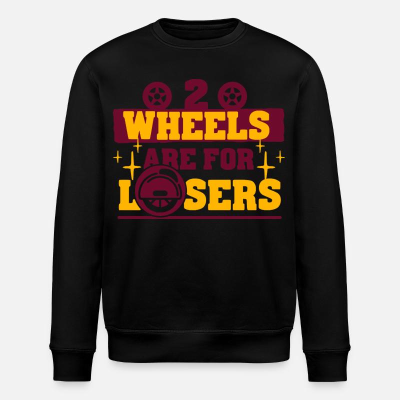 Monowheel Monocyclist - Stanley/Stella ROLLER Unisex Organic Sweatshirt - black